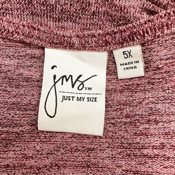 JMS Just My Size Bell Sleeve Lightweight Deep V-Neck Top Size 5X - Picture 9 of 10